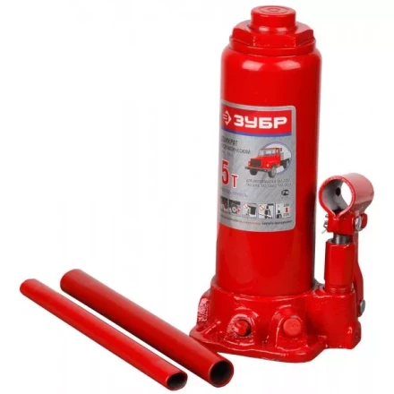 Домкрат ЗУБР гидравлический бутылочный, для автомобилей ГАЗ, 5т, 228-390мм 43059-390-5 купить в Муравленко