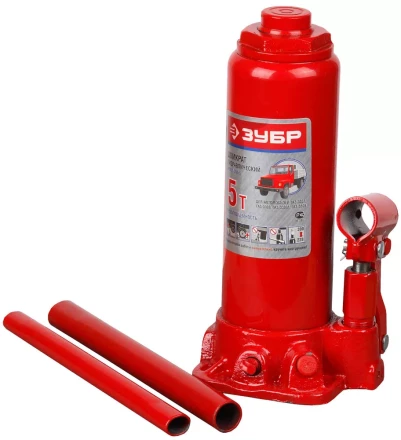 Домкрат ЗУБР гидравлический бутылочный, для автомобилей ГАЗ, 5т, 228-390мм 43059-390-5 купить в Муравленко