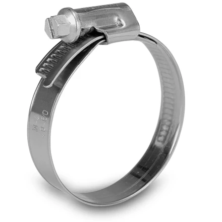 Хомуты нержав. сталь,  стандартное болтовое крепление 120-140мм, 25шт/уп,ширина 9мм   СИБРТЕХ 47591 купить в Муравленко