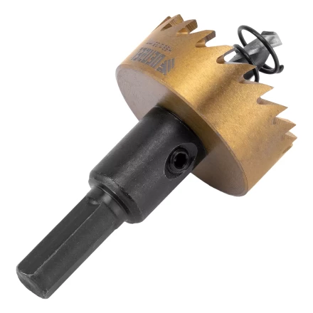 Коронка по металлу HSS, 35 мм, нитридтитановое покрытие Denzel 724110 купить в Муравленко