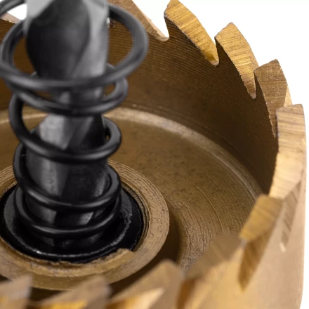 Коронка по металлу HSS, 35 мм, нитридтитановое покрытие Denzel 724110 купить в Муравленко