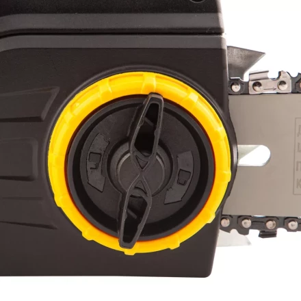 Пила цепная электрическая Denzel EDS-2200 2.2 кВт продольная шина 45 см шаг 3/8 паз 1.3 мм 62 звена 95619 купить в Муравленко