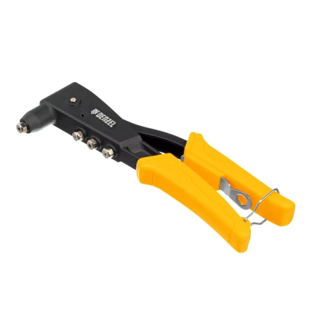 Заклепочник ручной, 255 мм Denzel, литой, усиленный, заклепки 2,4-3,2-4,0-4,8 мм 40441 купить в Муравленко