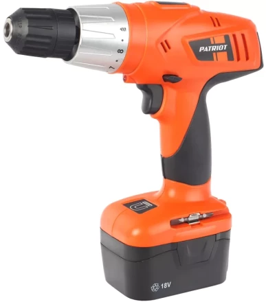 Дрель-шуруповерт аккумуляторная PATRIOT BR 186 в кейсе купить в Муравленко