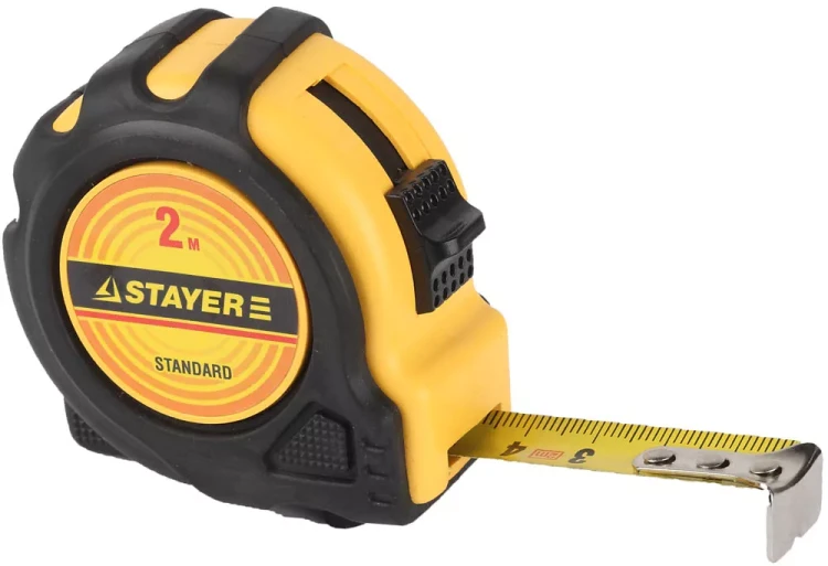 Рулетка STAYER "STANDARD" "TopTape", 2х16мм 34025-02 купить в Муравленко