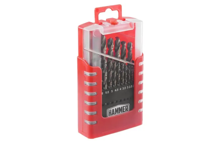 Набор сверл HAMMER No7 19шт. 1,0-10мм купить в Муравленко