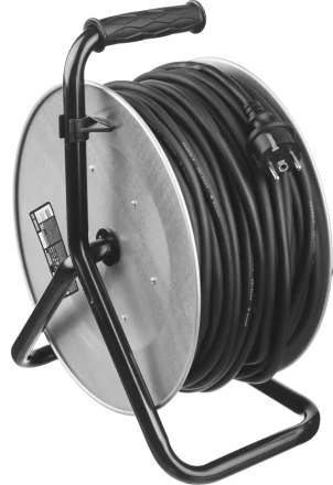 Удлинитель ЗУБР &quot;ПРОФИ&quot; на металл катушке, КГ 3х1,5кв мм, морозостойкий, 4 гнезда, IP44, макс мощность 3500Вт, 50м 55085-50 купить в Муравленко