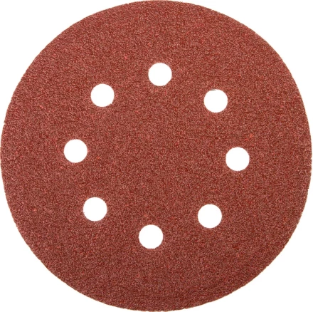 Круг шлифовальный универсальный STAYER &quot;MASTER&quot; из абразивной бумаги на велкро основе, 8 отверстий, Р40, 115мм, 5шт 35450-115-040 купить в Муравленко