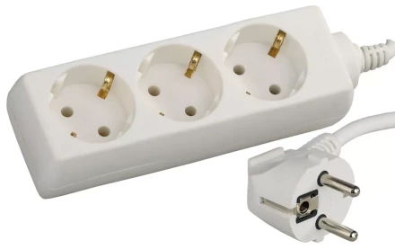 Удлинитель СВЕТОЗАР электрический с заземлением, евро, 3 гнезда, 3м SV-55033-3 купить в Муравленко
