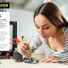 Паяльник с двухкомпонентной рукояткой и долговечным жалом, STAYER "PROFI" PROTerm, 55300-60, в комплекте (припой и подставка), 60 Вт, конус 55300-60 купить в Муравленко