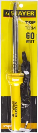Паяльник STAYER &quot;STANDARD&quot; с пластмассовой рукояткой и долговечным жалом, 60 Вт, клин 55330-60 купить в Муравленко