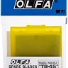 Лезвие OLFA специальное, для скребка "TB-45", 4-х стороннее лезвие с 3-мя типами режущей кромки, 45 мм / 4 шт OL-TB-45 купить в Муравленко