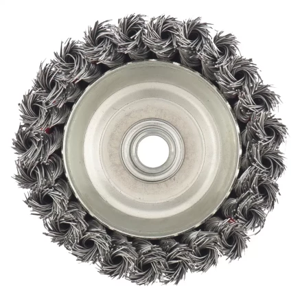 Щетка для УШМ, 100 мм, М14, &quot;чашка&quot;, крученая металлическая проволока  MATRIX 74628 купить в Муравленко