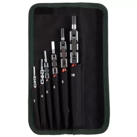 Набор ключей имбусовых KRAFTOOL &quot;INDUSTRIE&quot;, Cr-Mo сталь(S2), шарнирная конструкция, HEX, 6шт, в чехле 27450-H6 купить в Муравленко