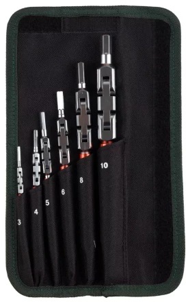 Набор ключей имбусовых KRAFTOOL &quot;INDUSTRIE&quot;, Cr-Mo сталь(S2), шарнирная конструкция, HEX, 6шт, в чехле 27450-H6 купить в Муравленко