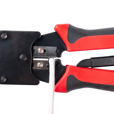 Кримпер многофункциональный КВТ JT-02M с 2 встроенными модулями для обжима RJ-45, RJ-12, RJ-11 (84825) купить в Муравленко