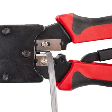 Кримпер многофункциональный КВТ JT-02M с 2 встроенными модулями для обжима RJ-45, RJ-12, RJ-11 (84825) купить в Муравленко