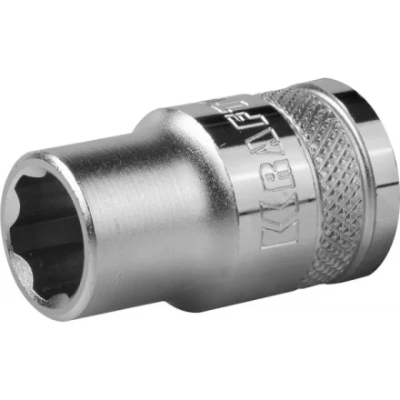 Торцовая головка KRAFTOOL &quot;INDUSTRIE QUALITAT&quot;, Cr-V, SUPER-LOCK, хромосатинированная, 1/2&quot;, 12 мм 27801-12_z01 купить в Муравленко