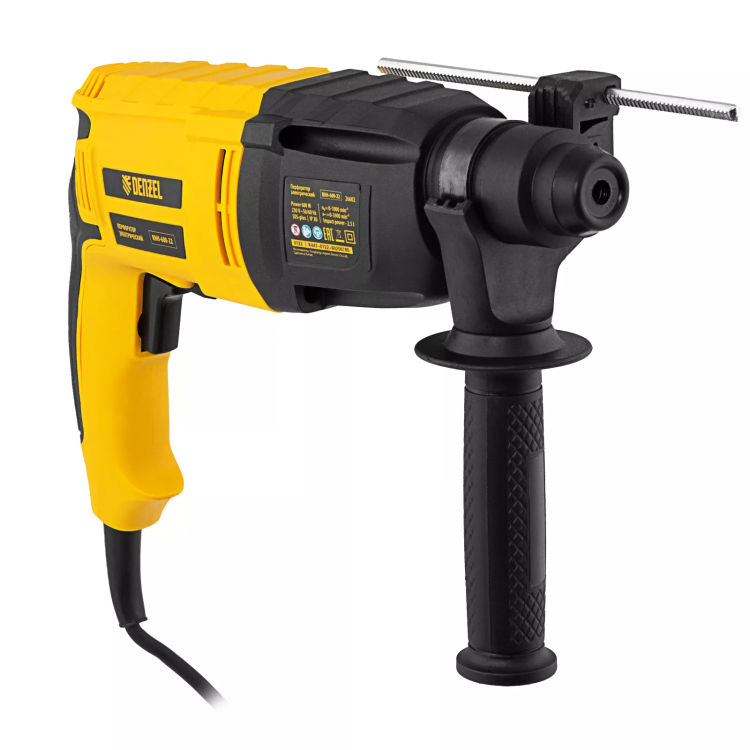 Перфоратор электрический Denzel RHH-600-22, SDS-plus, 600 Вт, 2,5 Дж, 2 реж. 26602 купить в Муравленко