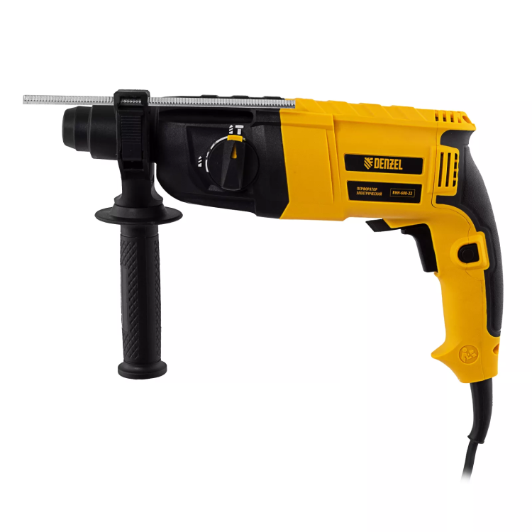 Перфоратор электрический Denzel RHH-600-22, SDS-plus, 600 Вт, 2,5 Дж, 2 реж. 26602 купить в Муравленко