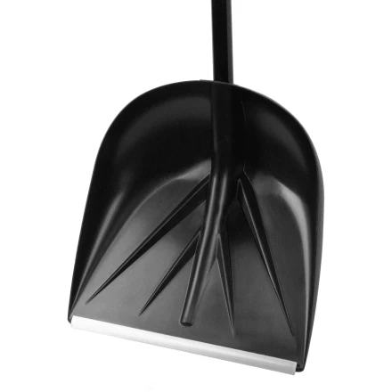 Лопата для уборки снега пластиковая Palisad, 400х417х1390 мм, алюминиевый черенок, 61395 купить в Муравленко