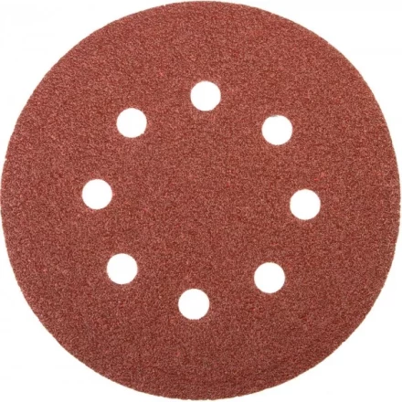 Круг шлифовальный универсальный STAYER &quot;MASTER&quot; из абразивной бумаги на велкро основе, 8 отверстий, Р40, 125мм, 5шт 35452-125-040 купить в Муравленко