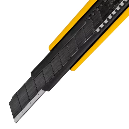 Нож Denzel, 9 мм, сменное лезвие, SK4, алюминиевый корпус, торцевой зажим, 78901 купить в Муравленко