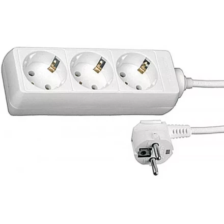 Удлинитель СВЕТОЗАР электрический с заземлением, евро, 3 гнезда, 5м SV-55033-5 купить в Муравленко
