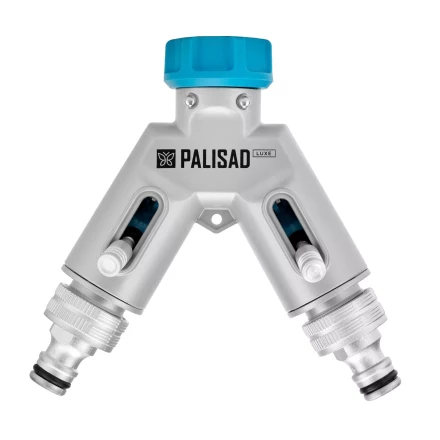 Разветвитель двухканальный Palisad 65832, с внутренней резьбой 3/4",алюминий, LUXE купить в Муравленко