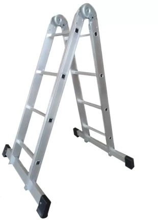 Лестница 2-х секционная алюминиевая шарнирная 2*3 1013312 купить в Муравленко