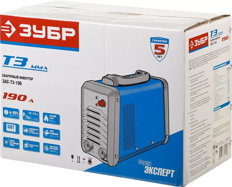 Сварочный инвертор ММА ЗАС-Т3-190 серия ПРОФЕССИОНАЛ купить в Муравленко