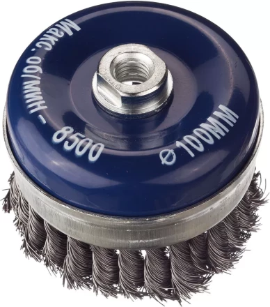 DEXX. Щетка чашечная усиленная для УШМ, жгутированная стальная проволока 0,5мм, 100ммхМ14 35106-100 купить в Муравленко