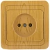 Розетка СВЕТОЗАР &quot;ГАММА&quot; без заземления, одинарная, цвет ольха, 16А/~250В SV-54100-A купить в Муравленко
