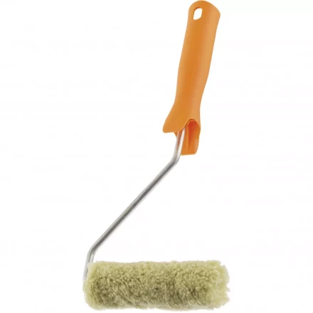 Мини-валик в сборе &quot;Фасадные работы&quot; 110 мм ворс 12 мм D 16 мм D ручки 6 мм полиакрил полиэстер Сибртех 80588 купить в Муравленко