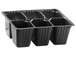 Кассета для рассады 18х13,5см высота 6см 6 ячеек полистирол Россия 64308