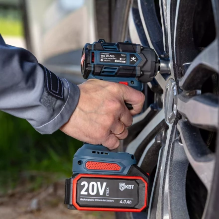 Гайковерт ударный бесщеточный аккумуляторный КВТ WB-20-500 с присоединительным квадратом 1/2" (102594) купить в Муравленко