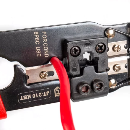 Кримпер многофункциональный КВТ JT-210 со встроенным модулем для обжима RJ-45 (84824) купить в Муравленко
