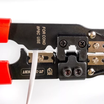 Кримпер многофункциональный КВТ JT-210 со встроенным модулем для обжима RJ-45 (84824) купить в Муравленко