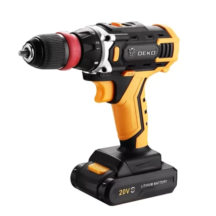 Дрель аккумуляторная DEKO DKCD20FU-Li, 063-4176, со съемным патроном купить в Муравленко