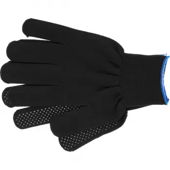 Перчатки нейлон ПВХ точка 13 класс чёрные XL 67848 купить в Муравленко