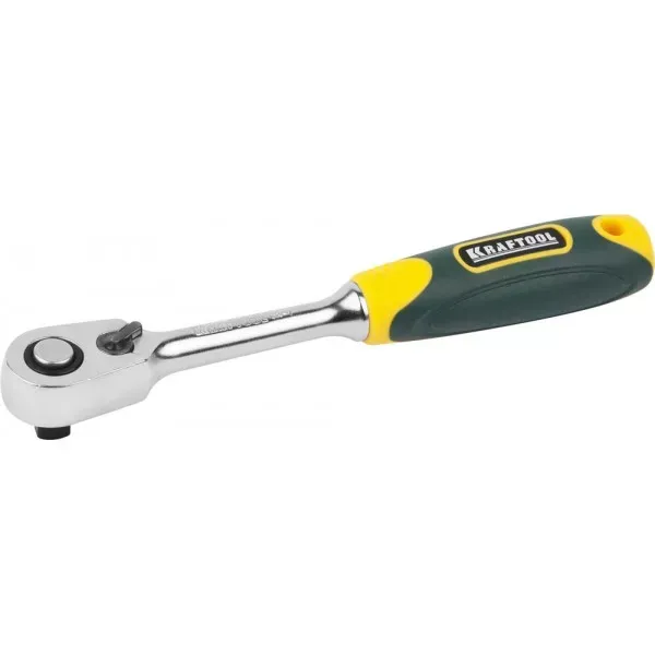 Трещотка для торцовых головок KRAFTOOL "PRO", Сr-V сталь, 60 зубцов, 1/4" 27794-1/4_z02 купить в Муравленко