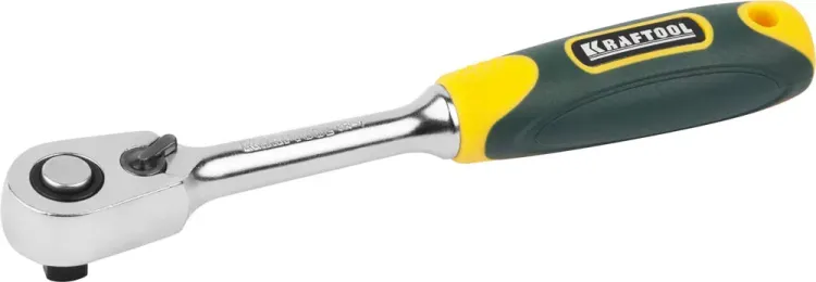 Трещотка для торцовых головок KRAFTOOL "PRO", Сr-V сталь, 60 зубцов, 1/4" 27794-1/4_z02 купить в Муравленко
