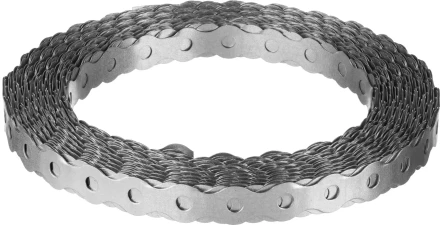 ЗУБР Волна, 17 x 0.5 мм, 25 м, цинк, перфорированная вентиляционная лента (310246-17) купить в Муравленко