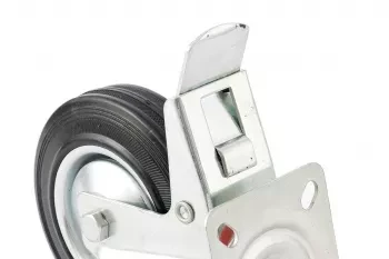 Колесо поворотное с тормозом d-200мм крепление платформенное СИБРТЕХ 68724 купить в Муравленко