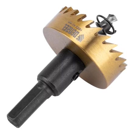 Коронка по металлу HSS, 41 мм, нитридтитановое покрытие Denzel 724113 купить в Муравленко