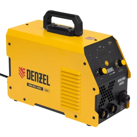 Аппарат инвертор. полуавтомат. сварки Denzel Mini MIG-140FG 94322, 140 А, ПВ 60% купить в Муравленко