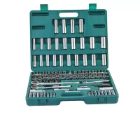 Набор головок торцевых универсальный 1/2" 1/4" 3/8"DR 5/32-15/16" 4-22мм ключи угловые 5/64"-1/4" 107предмета S05Н48107S Jonnesway 48055