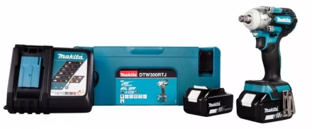Аккумуляторный ударный гайковерт Makita DTW300RTJ (2 АКБ 5 Ач, ЗУ) купить в Муравленко