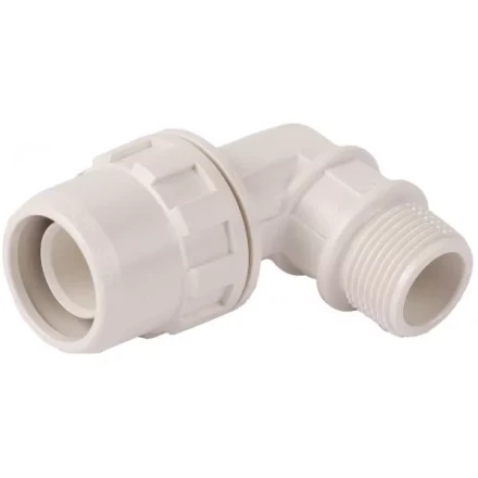 Муфта ЗУБР &quot;ШиреФит&quot; соединительная угловая 90°, &quot;штуцер с гайкой - внешняя резьба&quot;, 20мм-3/4&quot; 51465-20-3/4 купить в Муравленко