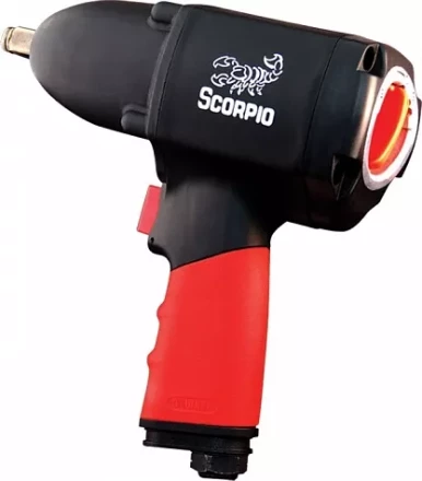 Пневмогайковерт SCORPIO YU-1281P 1/2” 124 кг/м, 2,06 кг New Pin Clutch купить в Муравленко